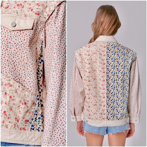 NWOT Blank NYC Full Bloom Tucker Jacket - Picture 2 of 16